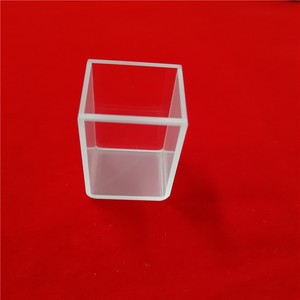 Cubeta de Vidrio Óptico Transparente de 4 Lados, Cuvette de Vidrio de Cuarzo para Muestras, 40*28*24mm - Product Image 5