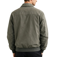 Blouson Bomber Homme Personnalisé à Col Rabattu, Coupe-Vent avec Poches Zippées et Ourlet Côtelé – Manteau Décontracté Quotidien pour Homme