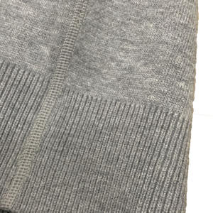 Cárdigan de punto personalizado en oferta, ropa de mujer con cremallera, suéter de punto a rayas de manga larga, cárdigan con capucha y cuello redondo, cárdigan jacquard. - Product Image 5