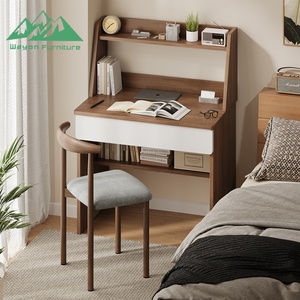 <span class=keywords><strong>Escritorio</strong></span> de Computadora Moderno y Minimalista Wayon de MDF con Estantería Integrada para Dormitorios Pequeños - Product Image 6