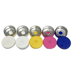 Sızdırmazlık kapakları 20mm 20 # butil kauçuk tıpa alüminyum plastik tam gözyaşı flakon kapak kapaklar penisilin şişesi - Product Image 3