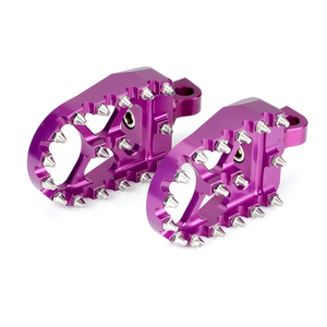 Clavija de pie morada personalizada giratoria de 360 grados MX clavijas de pie moradas estilo <span class=keywords><strong>Chopper</strong></span> Bobber para Harley Dyna Fatboy Sportster Iron <span class=keywords><strong>883</strong></span> - Product Image 3