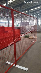 Clôture à distance temporaire à bas <span class=keywords><strong>prix</strong></span> pour <span class=keywords><strong>chantier</strong></span> de construction au Canada Clôture en treillis métallique avec revêtement en poudre - Product Image 2