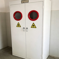 Gabinete de Almacenamiento de Cilindros de Gas para Laboratorio de Alta Resistencia con Sistema de Alivio de Presión y Detección de Fugas de Gases Inflamables y Tóxicos