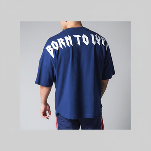 Haute qualité sur la taille poids lourd goutte épaule Gym hommes bouffée impression T-Shirts personnaliser impression o-cou respirant chemises - Product Image 1