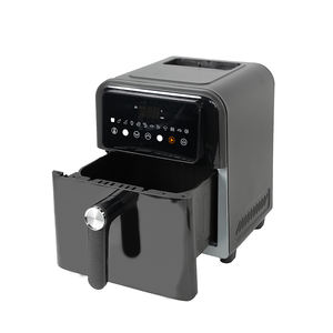 قلاية هوائية احترافية سوداء كبيرة السعة بشاشة لمس رقمية سهلة التحكم للطهي الصحي في المنزل - Product Image 5