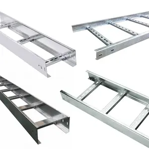 Ladder Tray Hot Dipped Galvanized Cable Tray Installation Aluminum Perforated Cable Trunking Tray