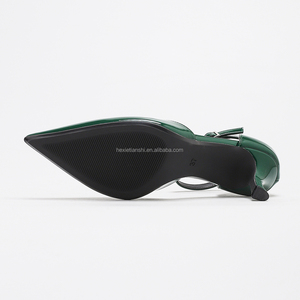 6002-4 Escarpins Femme Cuir Verni Été Sandales à Bride Cheville Bout Pointu Côté Ouvert Respirant Sexy Talons Aiguilles 6cm Chaussures - Product Image 5