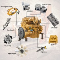 GaoKer Excavator Diesel Engine 3046 3176 3204 3412 3304 3066 3306 3406 Ensemble complet de moteur pour Caterpillar Remplacement