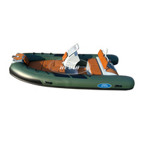 Certification CE Haute Qualité 13ft 390 forme V coque bateau de pêche en aluminium avec moteur