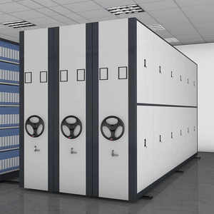 Estantería Móvil Compacta con Control Electrónico, Resistente, para Biblioteca, Mueble Metálico Moderno - Product Image 4