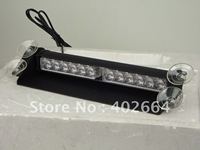 Luces estroboscópicas de seguridad a prueba de polvo para coche, luces de advertencia de visera Led ámbar/blanco,