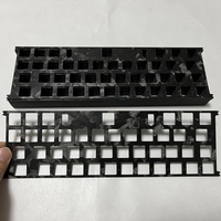 Plaque de clavier mécanique CNC en Fiber de carbone forgée, avec personnalisation, gaming