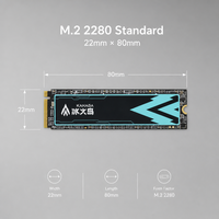 قم بترقية تخزينك بقرص صلب داخلي M.2 NVMe SSD 2280 PCIe 3.0 بسعة 1 تيرابايت أو 2 تيرابايت، متوافق مع معظم اللوحات الأم