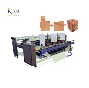 Machine automatique de collage de dossier de Double pièces, Machine de fabrication de boîte ondulée Machine de couture
