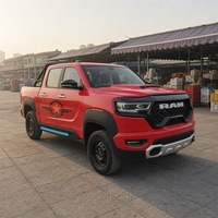 Pick-up électrique 4x4 4 places, moteur AC 4000W, carrosserie 4700mm, pneus 195/70R14, freins à disque sur 4 roues, vente en gros d'usine
