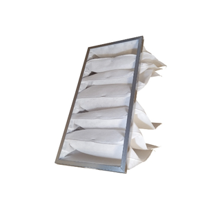 Filtro a sacco di fabbrica G4 EU4 Iso 70% grossolana 592X287X200 6k / 25 mm tubo di scarico 6 tasche - Product Image 1