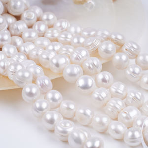 Tự Nhiên Ngọc Trai Bán Buôn Kích Thước Lớn 11-12Mm 6 Inch Màu Trắng Khoai Tây Tươi Ngọc Trai Nước Để Làm Đồ Trang Sức - Product Image 2