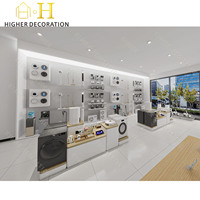 Meubles de showroom électronique, vitrine pour téléphones portables, design d'intérieur pour magasin d'ordinateurs