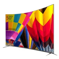 Curvo Android Smart TV 50 pulgadas inteligente LED TV Curva 2K 4K Ultra HD 50 pulgadas Smart TV con Wifi