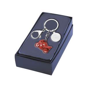 Llavero de Moto en Rojo/Blanco, Accesorios para Bicicleta, Estilo Moneda - Product Image 2