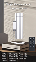 Diffuseur d'arômes sans fil mini sans eau 80 ml en aluminium, application WiFi française, 4000 mAh, fixation murale ou sur table, adapté aux animaux domestiques et aux enfants, design silencieux