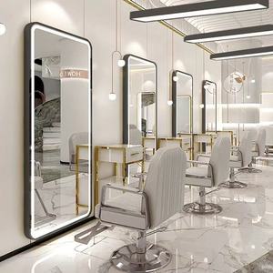 Estación de Espejo LED de Lujo para Salón, Espejo Arqueado Retroiluminado con Estaciones de Peinado para Peluquerías - Product Image 2