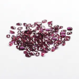 Penjualan langsung pabrik batu permata delima longgar potongan oval 8 # batu ruby warna