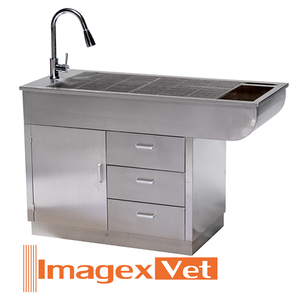 Table d'Éuthanasie Vétérinaire en Acier Inoxydable Table de Traitement pour Animaux pour Clinique Vétérinaire Équipement d'Hôpital - Product Image 1