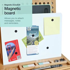 Wooden organizing rack for office <b>files</b> and household desktops, stationery organizers, and miscellaneous items. - Product Image 3