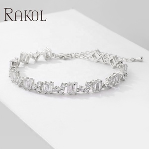 Mdrrhochet — <span class=keywords><strong>bracelet</strong></span> de luxe pour femmes, plaqué or 18 k, chaîne manchette avec des diamants, <span class=keywords><strong>bracelet</strong></span> de tennis, zircone cubique, <span class=keywords><strong>lot</strong></span> de 5 pièces, BP5016 - Product Image 2