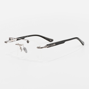 Çerçevesiz <span class=keywords><strong>pilot</strong></span> moda siyah silah altın gümüş <span class=keywords><strong>şeffaf</strong></span> gri optik reçete presbiyopi çok odak lüks marka <span class=keywords><strong>gözlük</strong></span> - Product Image 4