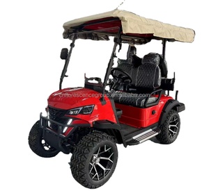 Voitures de golf électriques légères d'<span class=keywords><strong>occasion</strong></span> bon marché, 2+2 places, fabriquées en Chine, avec batterie au lithium, à vendre - Product Image 1