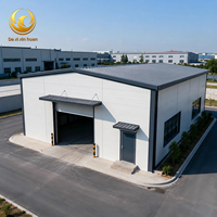 Edificio de taller prefabricado de acero, almacén industrial personalizado para almacenamiento de equipos de fabricación