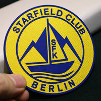 Fußball-Aufnäher Team-Club-Logo Wärmeübertragungsdruck Logo-Abzeichen mit Spitze Geeignet für Verschiedene Grundstoffe Silikon-Patch