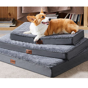 Cama para Perro de Lujo, Resistente, con Funda Extraíble, de Fibra Sólida, Impermeable, Ortopédica, con Espuma de Caja de Huevos, para Jaula - Product Image 1