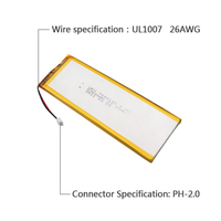 Batterie de tablette personnalisée professionnelle pour usine chinoise, UFX7249135, 6300mAh, 3.7V, Li-polymère, LiNiMnCoO2, 500 batteries