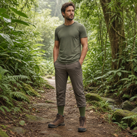 Chaussettes de chasse rembourrées et robustes avec soutien de la voûte plantaire et talon renforcé pour terrains accidentés