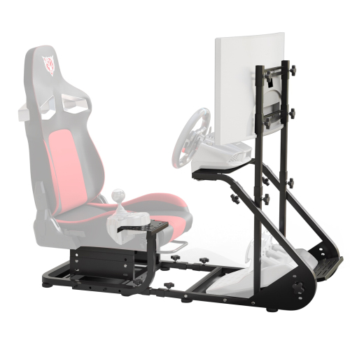 Enhanced and Stable Racing Wheel Cockpit, Compatible with Fanatec, PXN, Thrustmaster, and Logitech Adjustable Driving Simulators
