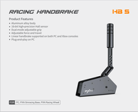 PXN A7/SFU/SF-SH/SMG/HBS Tuas Persneling Transduser Dukungan Rem Tangan Roda Kemudi Game PC Berkabel Pengontrol Game Multi-Platform