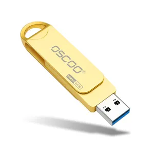 Grosir flash disk usb oscoo kecepatan tinggi 128GB USB3.0 pan drive disesuaikan logo memorias 64GB 32GB