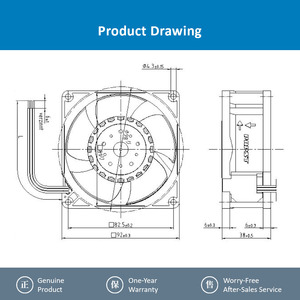 Ventilador Axial de Refrigeración ebm-papst 3214JN 92x92x38mm 24V DC para Equipos Industriales y Servidores - Product Image 3