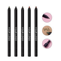 Stylo eyeliner anti-salissure lisse longue durée avec étiquette personnelle, crayon eyeliner cosmétique en vinyle