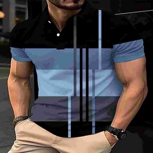 เสื้อโปโลผู้ชายขายส่งปี 2024 เสื้อยืดโพลีเอสเตอร์ 100% เสื้อยืดเปล่าสำหรับสกรีนลาย เสื้อยืดพิมพ์ลายลำลองสำหรับผู้ชายสำหรับฤดูร้อน - Product Image 1