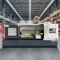 Tour CNC robuste CK6180 avec commande GSK/Fanuc |   Moteur et roulement |   Capacité de pièce à travailler de 3000 mm |   Usinage de précision à 2 axes