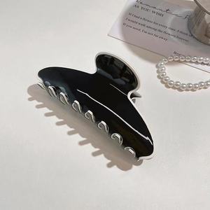 Shesha res French Romantic Classic Schwarz-Weiß-Kontrast High-End-Schnapp clip High-End-Mode-Hai-Clip - Product Image 5