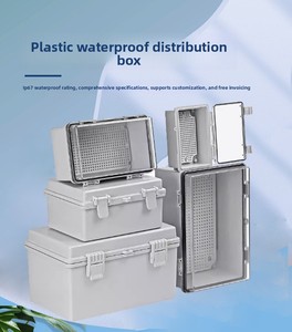 IP67 Wasserdichte ABS-Kunststoff-Anschlussdose Grundplatte Gehäuse Technische Qualität Sicherheit Outdoor Aufputzmontage <span class=keywords><strong>Weigang</strong></span> WG-F2-2 - Product Image 1