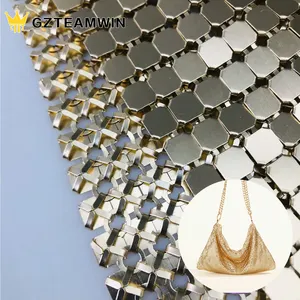 8 мм блестящие экологически чистые металлические ткани серебряные блестки алюминиевая сетчатая ткань для сумок