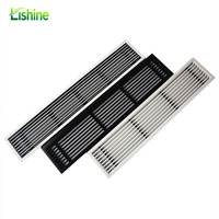 Grilles de ventilation linéaires en alliage d'aluminium Lishine modernes, finition antirouille, robustes, garantie 2 ans, personnalisables