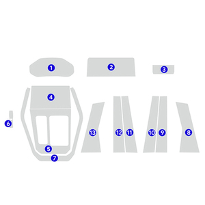 <span class=keywords><strong>Film</strong></span> transparent en TPU pour Chery Tiggo 7 Pro, autocollant pour l'intérieur de la voiture, console centrale, navigation, tableau de bord, panneau de porte, fenêtre - Product Image 1